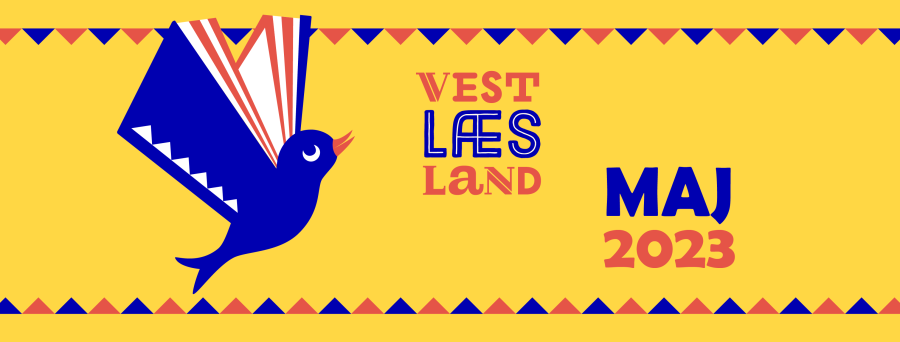 Logo for festivalen bestående af en fugl med bogvinger. 