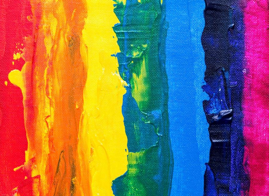 Maleri af regnbue